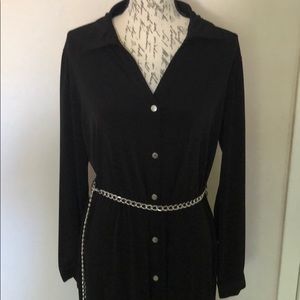 Black and silver dress
